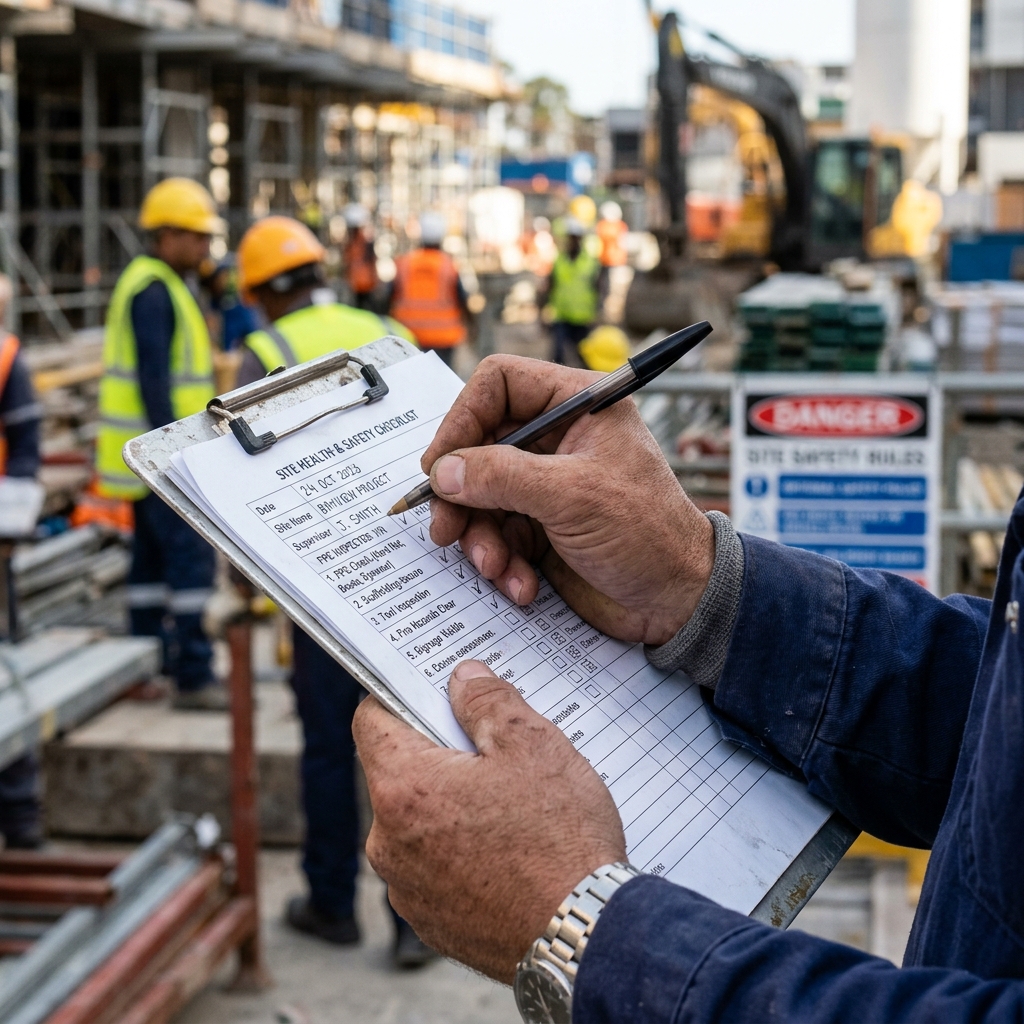 Writing health & safety checklist